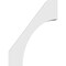 Ekena Millwork 5 1/2-in. W x 24-in. D x 32-in. H Westlake Architectural Grade PVC Knee Brace BRCP055X24X32WTL - alternate 2